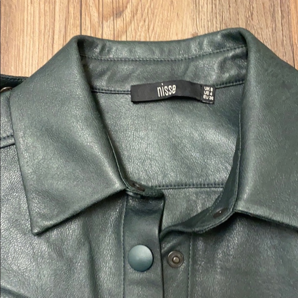 JADE LEATHER SHIRT - Picture 4 of 7